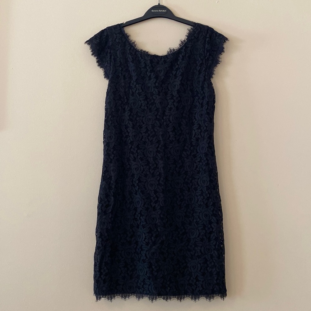 Crochet / mesh / lace floral dress